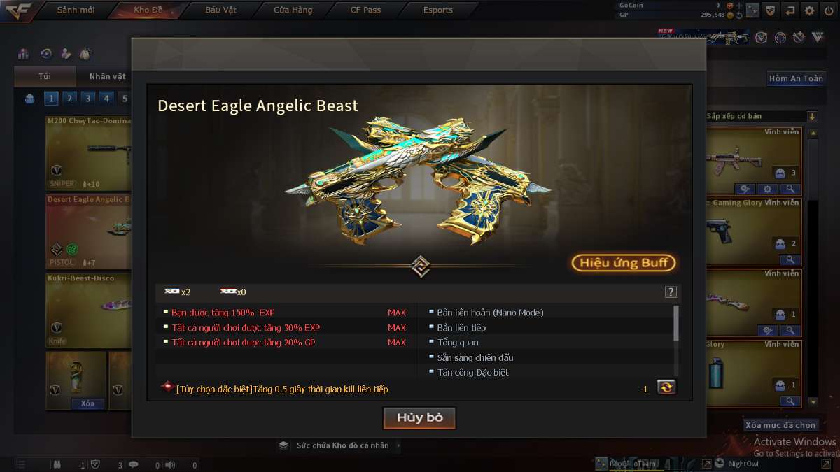 shop acc cf uy tin gia re